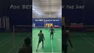 Badminton DO YOU AGREE Pov Point of view☺️ [upl. by Judye]