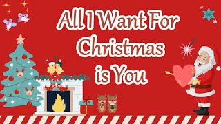 All I Want For Christmas is You  Christmas Song Lyric Video  Mariah Carey [upl. by Jackqueline348]