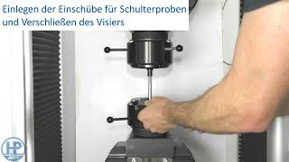 Zugversuch  Schraubenprüfung mit Universalprüfmaschine inspekt 250kN [upl. by Ecirpak]