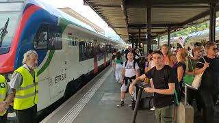 Funicolare Lugano Switzerland  Train Station [upl. by Oelc]