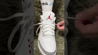 Best way to Lace Jordan 3 [upl. by Llewen]