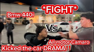 FIGHT‼️ DRAMA ‼️ BMW 440i Vs All motor Camaro NOT CLICKBAIT racing mexico fighting turbo maro [upl. by Adam]