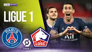 PSG vs Lille  LIGUE 1 HIGHLIGHTS  10292021  beIN SPORTS USA [upl. by Wolfy167]