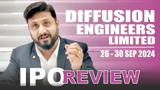 IPO Review  Diffusion Engineers Limited [upl. by Alleuqcaj]