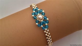 10 minutes diy bracelet DIY beaded bracelet tutorial for beginners [upl. by Sirrom]