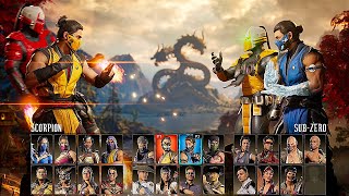 Mortal Kombat 1 Gameplay All Characters MK1 [upl. by Atiruam314]