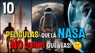 Top 10 Mejores Películas de la NASA 🚀 🚀 Películas del ESPACIO [upl. by Anirrak]