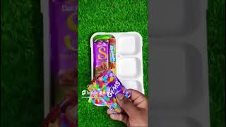 Dairy Milk Chocolate Gems Wafer Toffee Candy Jelly Snacks amp Milkshake lunchbox Ideas 😍 😋 [upl. by Zorana941]