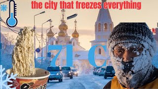 Everything freezes here Yakutsk the coldest city in the world [upl. by Teik]