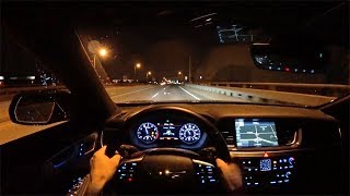 2018 Genesis G80 33T Sport RWD  POV Night Driving Impressions Binaural Audio [upl. by Couchman582]