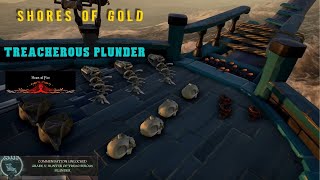 Treacherous plunder  Shores of Gold How to  Sea of thieves [upl. by Adianes]