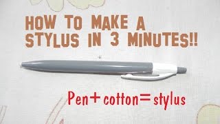 How to make a DIY stylus in 3 minutes for tabletphones [upl. by Alset404]