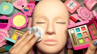 ASMR Wooden Makeup on Mannequin Whispered 3 [upl. by Turnheim]