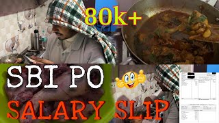 Sbi PO latest salary slip aur Chicken party 🤪🤪  Vlog 95 [upl. by Norek]