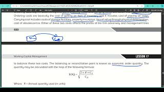 Working CapitalPart 6 Inventory Management  Financial Management  CS Exec amp CMA Inter  Dec 2024 [upl. by Nahraf]