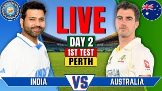 India vs Australia 1st Test Day 2  IND vs AUS Live Match  Live Cricket Match Today  Session 3 [upl. by Alletneuq]