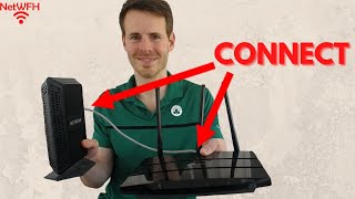 How to Connect a Modem and Router [upl. by Doowyah]