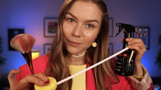 ASMR Haircut Makeup amp Measuring RP  Soft Spoken Personal Attention [upl. by Onailerua732]