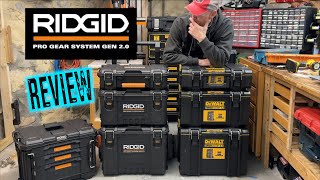 RIDGID 20 PRO GEAR SYSTEM and 3 Drawer Tool Box REVIEW vs ToughSystem and PACKOUT [upl. by Muirhead]