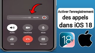 Comment activer lenregistrement des appels sur iPhone iOS 18  Enregistrement des appels iOS 18 [upl. by Innavoig]