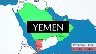 Yemen  28 years of history on a Map [upl. by Seidel324]