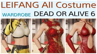 07  Leifang  All Costumes 36 WARDROBE  DEAD OR ALIVE 6 2020 [upl. by Feltie920]