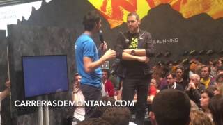 Kilian Jornet en ISPO Múnich 2016 [upl. by Ahsenor]