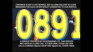 Chatback 0891 50 50 50 Commercial 1995 UK [upl. by Boyce]