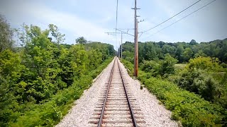 A Rear View of Americas last Interurban  South Shore Line [upl. by Karmen626]