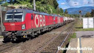 ÖBB 1283 181  1293 091 mit Kesselwaggons [upl. by Adnolor10]