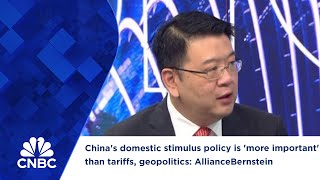 Chinas domestic stimulus policy is more important than tariffs geopolitics AllianceBernstein [upl. by Buckley]