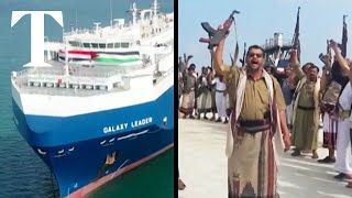 Yemens Houthi rebels offer tours of seized cargo ships [upl. by Flaherty574]