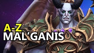 ♥ A  Z MalGanis  Heroes of the Storm HotS Gameplay [upl. by Enert]