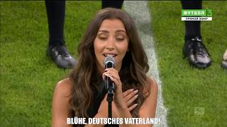 German National Anthem by Namika Allianz Arena Stadium Munich with Subtitles [upl. by Alaikim]