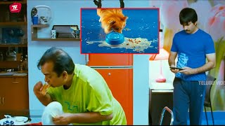 Ravi Teja And Brahmanandam Funny Food Eating Comedy Scene  TeluguVideoZ [upl. by Assennev841]