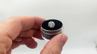 Diamante Moissanita Con Certificado 2ct 8mm  VVS1 Color D [upl. by Swerdna]