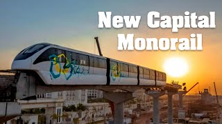 Worlds Longest Monorail in Egypts New Administrative Capital City  مونوريل العاصمة [upl. by Veta]