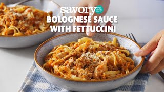 Bolognese Sauce with Fettuccine  Savory by Stop amp Shop [upl. by Chemash778]