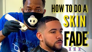 How To Do A Skin Drake Fade  Barber Tutorial  Garrick Dixon [upl. by Roxanne]