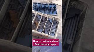 How to restore old and Dead battery repair solar car battery repair shorts viralvideo [upl. by Bevon]