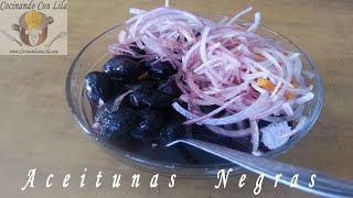 ACEITUNAS NEGRAS PARA EL DESAYUNO  OLIVAS NEGRAS [upl. by Ahseekat611]