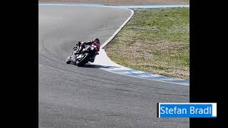 Jerez test action 2024 Stefan Bradl Honda MotoGP RC213V 2024 and TOP WSBK rider [upl. by Egiap41]