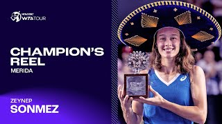 Zeynep Sonmez Turkeys FIRST WTA champion since 2016 🏆 Best points from Mérida [upl. by Atenik603]