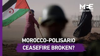 Morocco launches military operation in Western Sahara [upl. by Ahsiuqet]