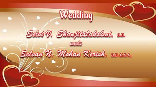 Shanjitalakshmi weds Mohan Kerish  Wedding [upl. by Hgieliak357]