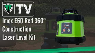 Imex E60 Red 360° Construction Laser Level Kit [upl. by Arria]