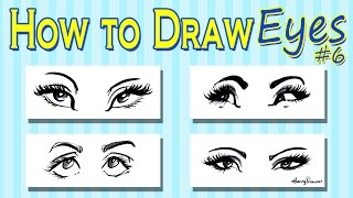 How To Draw Caricature Eyes  Womens [upl. by Collyer393]