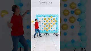 🔴 PARED DE GLOBOS 😉👍 como hacer pared de globos paso a paso  decoracion con globos  Gustavo gg [upl. by Mccall360]