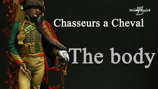 Painting miniatures  Chasseurs a Cheval 75 mm  Body [upl. by Rednasela954]