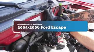 How to Replace PCM Module on 20052006 Ford EscapeMercury MarinerMazda Tribute [upl. by Favrot480]